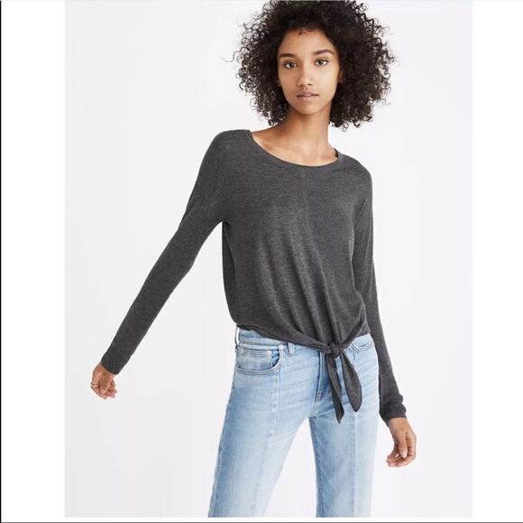 Madewell Tie Front lightweight Sweater xxs - Picture 1 of 8